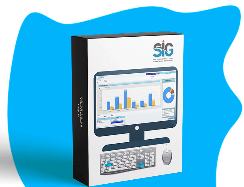 Tela do sistema SIG - Sistema de Gestão Comercial